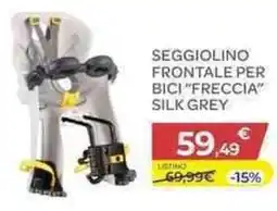 Bimbo Store bellelli Seggiolino frontale per bici "freccia silk grey offerta
