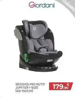 Bimbo Store Giordani seggiolino auto jupiter offerta