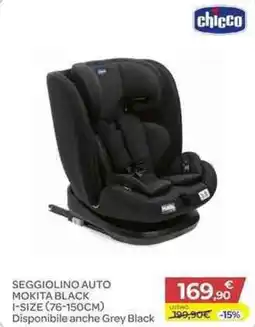 Bimbo Store Chicco seggiolino auto mokita black offerta