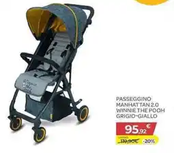 Bimbo Store Giordani passeggino manhattan 2.0 winnie the pooh grigio-giallo offerta