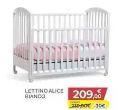 Bimbo Store Giordani lettino alice bianco offerta