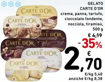 Spazio Conad Gelato CARTE D'OR offerta