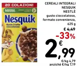 Spazio Conad Cereali integrali nesquik NESTLÉ offerta