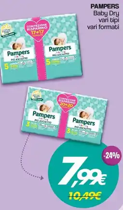 Franzy's PAMPERS Baby Dry vari tipi offerta