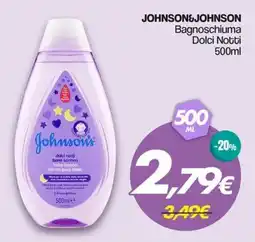 Franzy's JOHNSON&JOHNSON Bagnoschiuma Dolci Notti offerta