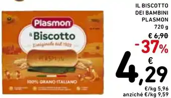 Spazio Conad Il biscotto dei bambini PLASMON offerta