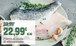 Banco Fresco Filetto di orata di allevamento offerta