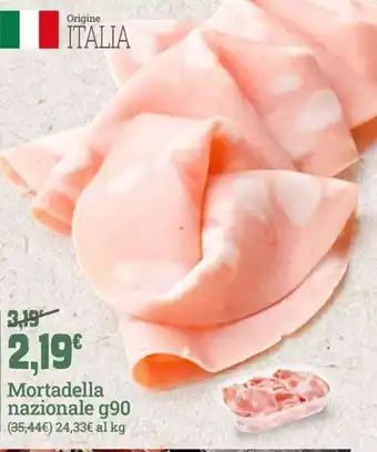 Banco Fresco Mortadella nazionale offerta