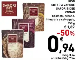 Spazio Conad Riso cotto a vapore SAPORI&IDEE CONAD offerta