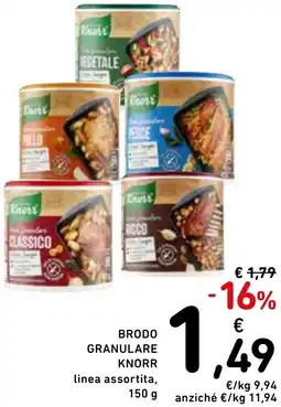 Spazio Conad Brodo granulare KNORR offerta