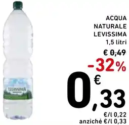 Spazio Conad Acqua naturale LEVISSIMA offerta