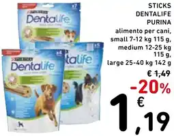 Spazio Conad Sticks DENTALIFE PURINA offerta