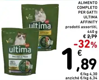 Spazio Conad Alimento completo per gatti ULTIMA AFFINITY offerta