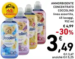 Spazio Conad Ammorbidente concentrato COCCOLINO offerta