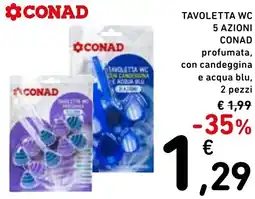 Spazio Conad Tavoletta wc 5 azioni CONAD offerta