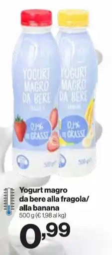 In'S Mercato Vita Well Yogurt magro da bere alla fragola/ alla banana offerta