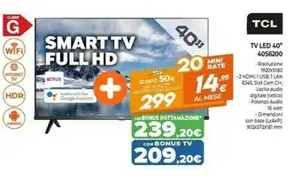 Expert Tv led 40'' 40s6200 offerta
