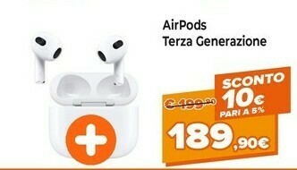 Expert Airpods (terza generazione) auricolari true wireless offerta