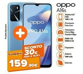Expert A16s 16,6 cm (6.52") doppia sim android 11 4g usb tipo-c 4 gb 64 gb 5000 mah nero offerta