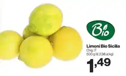 In'S Mercato Limoni Bio Sicilia offerta