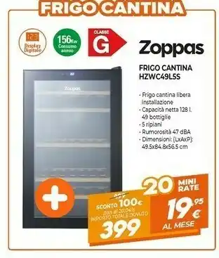 Expert Frigo cantina hzwc49lss offerta