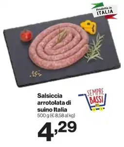 In'S Mercato Salsiccia arrotolata di suino Italia offerta