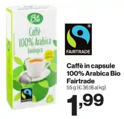 In'S Mercato Caffè in capsule 100% Arabica Bio Fairtrade offerta