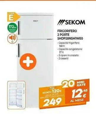 Expert Frigorifero 2 porte shdp28nsm1we0 offerta