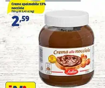 In'S Mercato Crema spalmabile 13% nocciole offerta