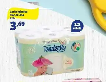 In'S Mercato Tenderly carta igienica fior di lino offerta
