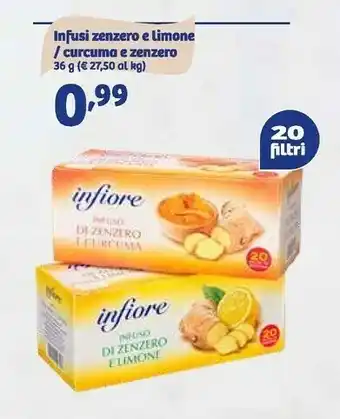 Infiore - infuso di zenzero e curcuma 36 g(ml)