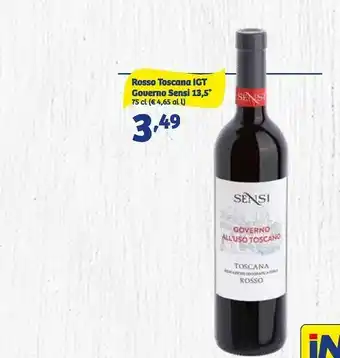 In'S Mercato Rosso toscana igt governo offerta