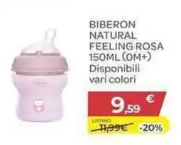 Bimbo Store Chicco biberon natural feeling rosa offerta