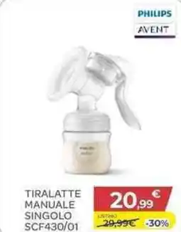 Bimbo Store Philips avent tiralatte manuale singolo SCF430/01 offerta