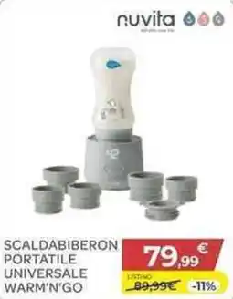 Bimbo Store Nuvita scaldabiberon portatile universale warm'n'go offerta