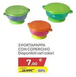 Bimbo Store 3 portapappa con coperchio offerta