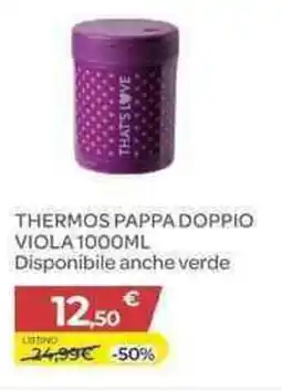 Bimbo Store Thermos pappa doppio viola offerta