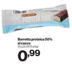 In'S Mercato Barretta proteica 50% al cocco offerta
