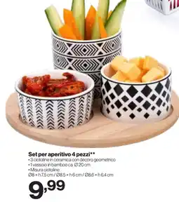 In'S Mercato Set per aperitivo 4 pezzi offerta