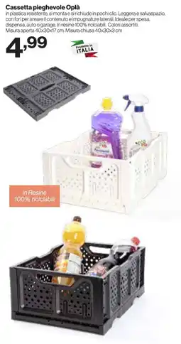 In'S Mercato Cassetta pieghevole Oplà offerta