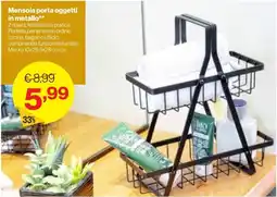 In'S Mercato Mensola porta oggetti in metallo offerta