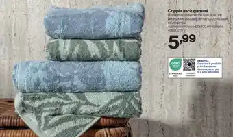 In'S Mercato Coppia asciugamani offerta