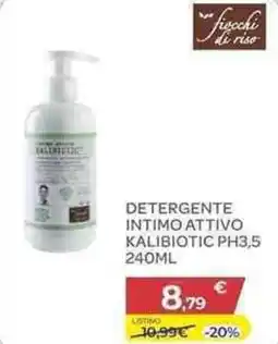 Bimbo Store Fiocchi detergente intimo attivo kalibiotic ph3,5 offerta
