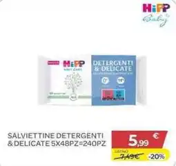 Bimbo Store Hipp baby salviettine detergenti & delicate offerta