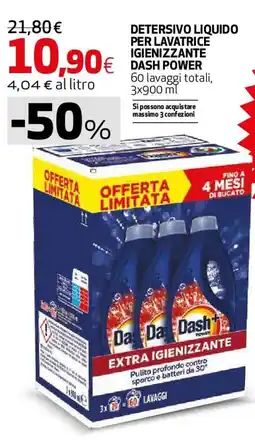 Coop Master Alleanza 3.0 Detersivo liquido per lavatrice igienizzante DASH POWER offerta