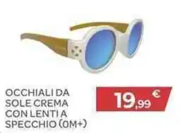 Bimbo Store Chicco occhiali da sole crema con lentia specchio (om+) offerta