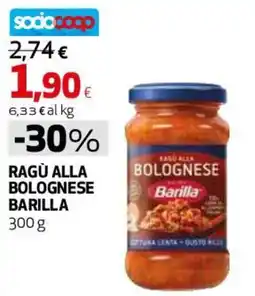 Coop Master Alleanza 3.0 Ragù alla bolognese BARILLA offerta