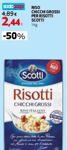 Coop Master Alleanza 3.0 Riso chicchi grossi per risotti SCOTTI offerta