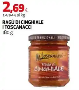 Coop Master Alleanza 3.0 Ragù di cinghiale I TOSCANACCI offerta