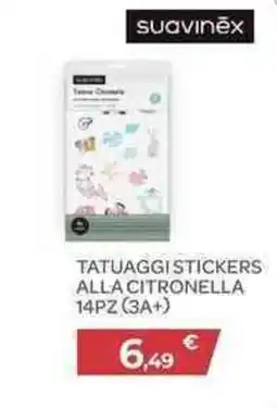 Bimbo Store Suavinex tatuaggi stickers alla citronella offerta
